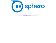 Tablet Screenshot of developer.gosphero.com